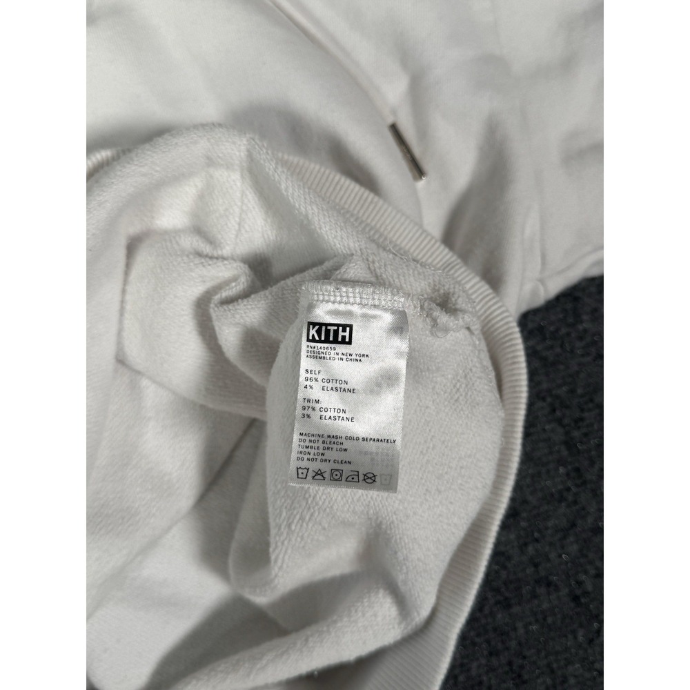 Kith Classic Black Box‎ Logo White Hoodie Size XS - Picture 9 of 12